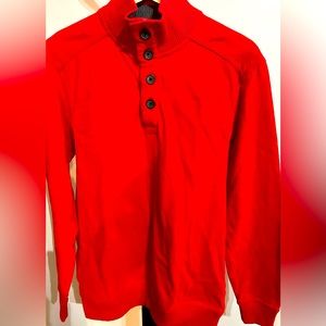 Club Room Men’s Button Mock Neck Sweater Small